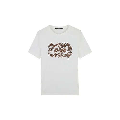 DAVID NAMAN Zodiac Dragon Series T-Shirts Men White