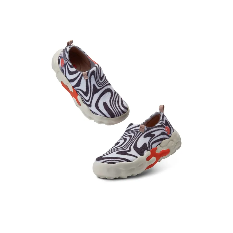 U.IN Painted Travel Shoes Toledo 13 Color Flow Collection Low-Top Casual Shoes Women's-3