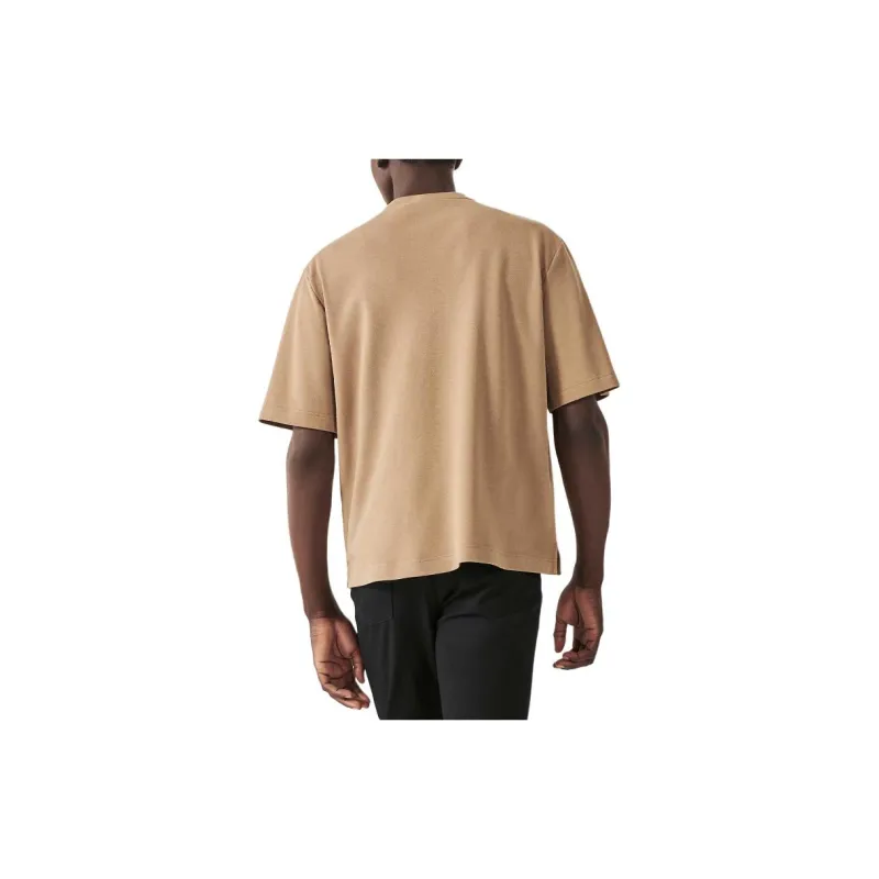 HERMES T Shirts Men Camel-1