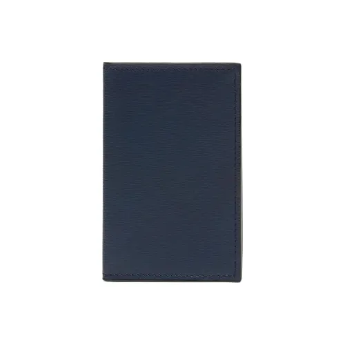 Valextra Calfskin Card Holder Women's Dark Blue