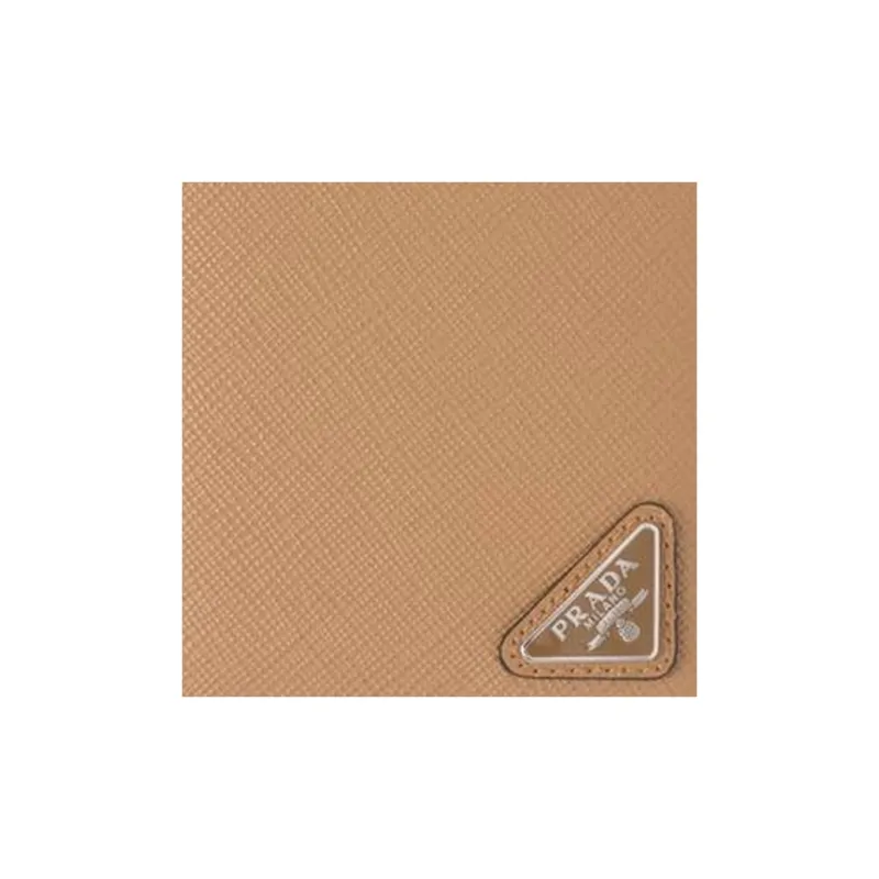 PRADA Saffiano Leather Wallet Men's Caramel-4