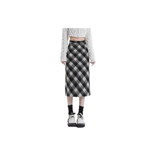 PASSCODIO Casual Long Skirts Women's Black