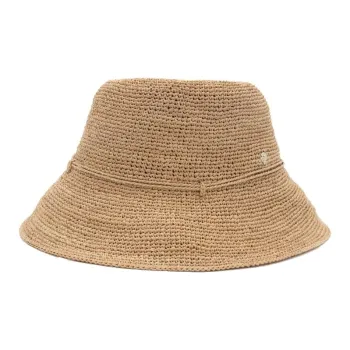 HELEN KAMINSKI Raffia Bucket Hats Women's Khaki