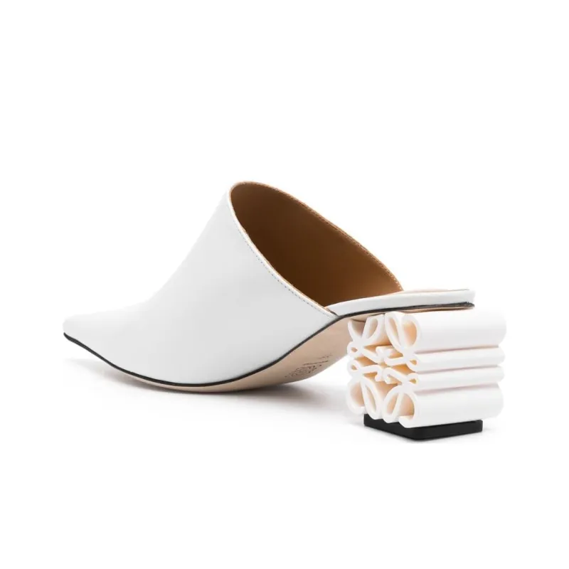 LOEWE Stylish Sandal 6cm Women's White-4