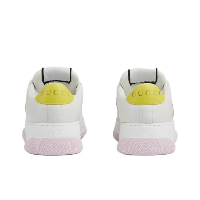 GUCCI Screener Dusty Shoes Low Top Skateboard Shoes Women's Pink-3