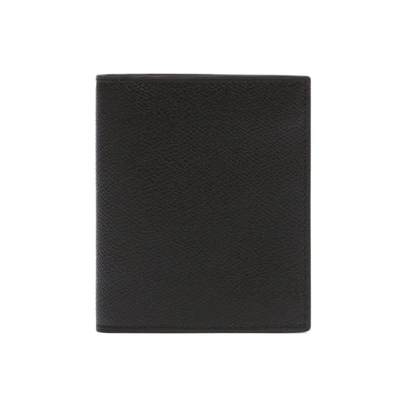 Valextra Millepunte Calfskin Wallet Women's Black-0