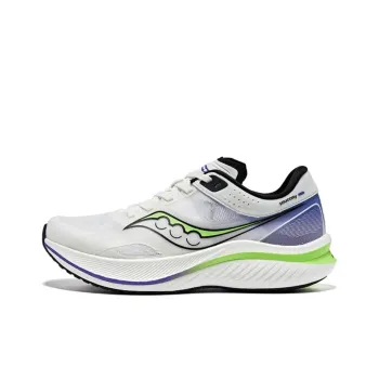 Saucony Slay Cushioned Wear Resistant Breathable Low Top Marathon Running Shoes Unisex White Purple