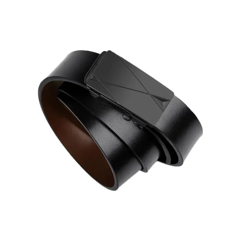 AUGTARLION Youth Business Casual Versatile Genuine Leather Men's Pant Waist Belt Width  3.5cm-1