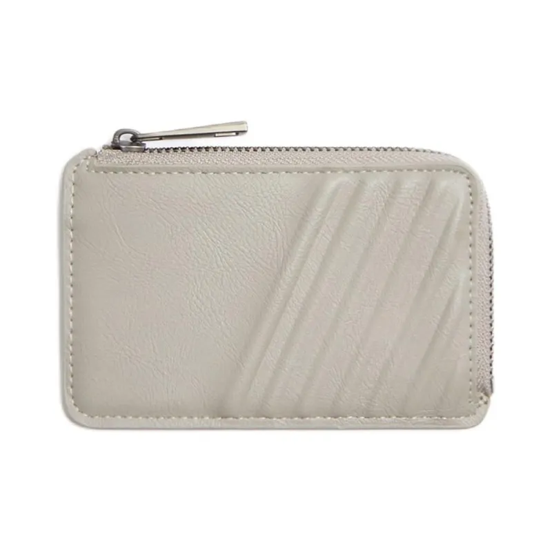 ZARA Polyurethane Coin Purse Card Holder Men's Gray-0