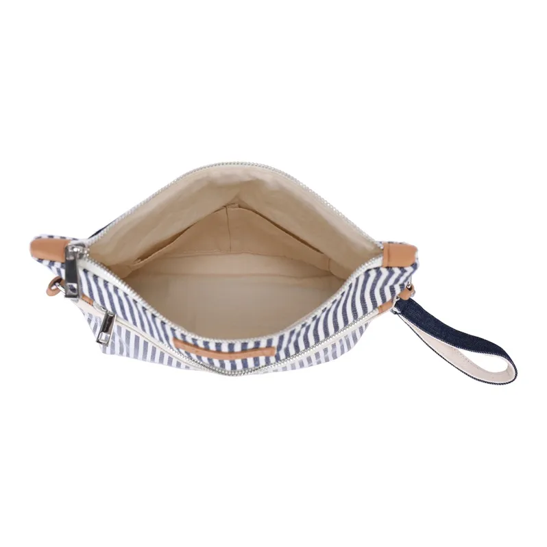 Hello Marche Fabric Canvas Bag, Shoulder Bag Unisex Stripes-4