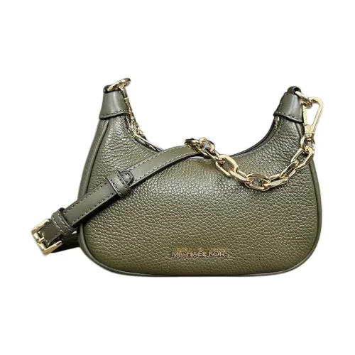 MICHAEL KORS Leather Portable Crossbody Bag Shoulder Bag Women's Olive Green