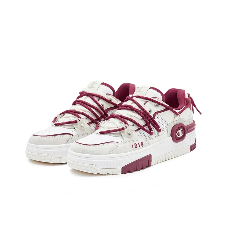 Champion Bumper V1 Headphone Shoes Low Top Skateboard Shoes Men's Dark Red-2