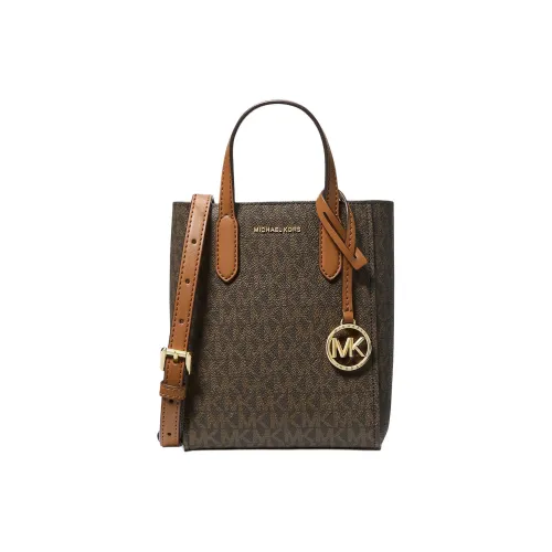 MICHAEL KORS Polyurethane Shoulder Bag Crossbody Bag Extra Small Women's Brown & Walnut