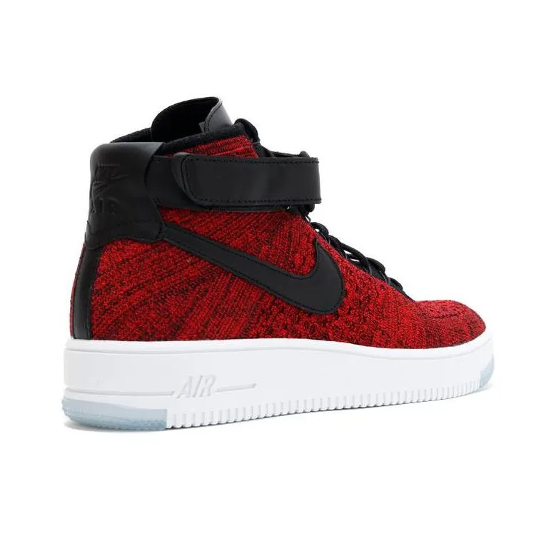 Nike Air Force 1 Ultra Flyknit Mid University Red Black-2