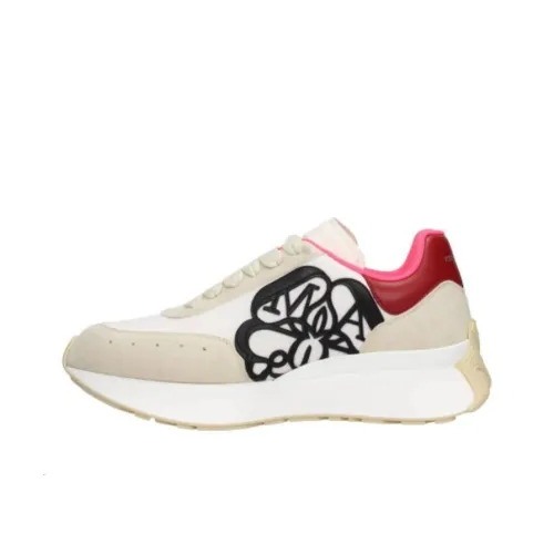 Alexander McQueen Sprint Runner Off-White Red Women's