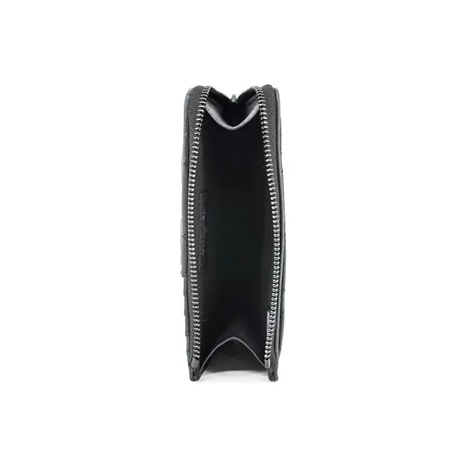 CHANEL Lambskin Card Holder, Coin Purse Women's Black-2
