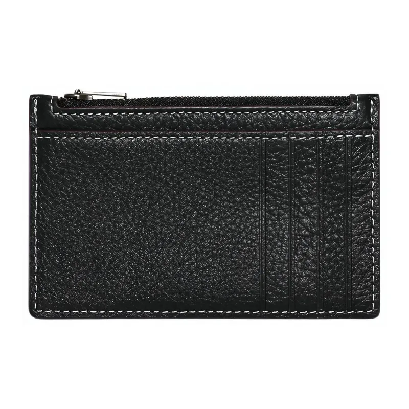 COACH Peanuts Snoopy Collaboration Card Case Pebbled Cow Leather Coin Purses Card Holders Mini Women's Dark Green-2