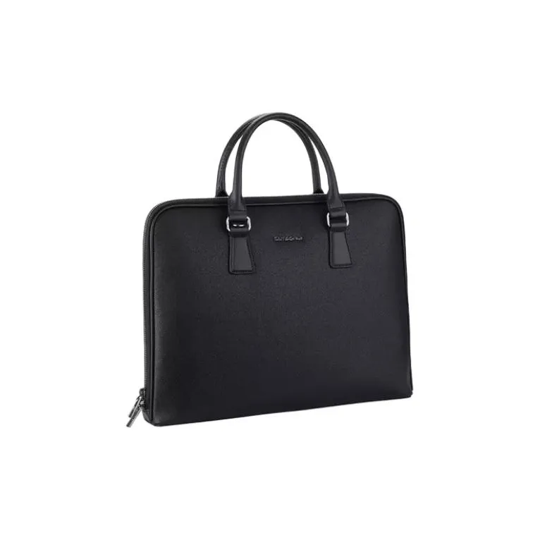 SAMSONITE PU Briefcase Laptop Bag Handbag Men's Black-2