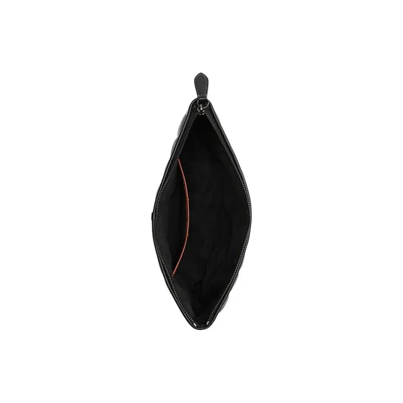 COACH Pillow Sheepskin Clutch Tubas Women's Black-2
