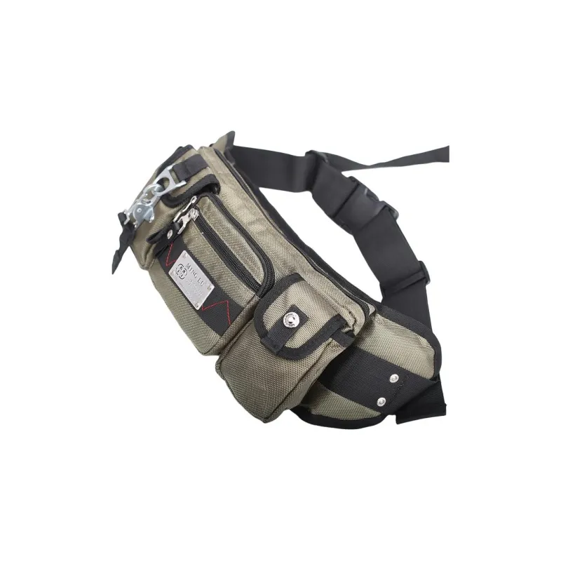 MingLu Oxford Crossbody Bag Shoulder Bag Sling Bag Fanny Pack Large Size Unisex Black/Dark Gray/Blue-7