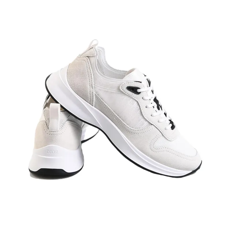DIOR B25 Runner White Oblique Suede-3