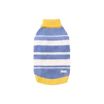 UFBemo Pet Costume, Striped Mink Wool Lapel Sweater