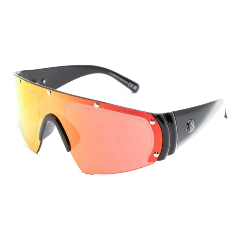 Moncler Shield frame Mirrored Sunglasses-0