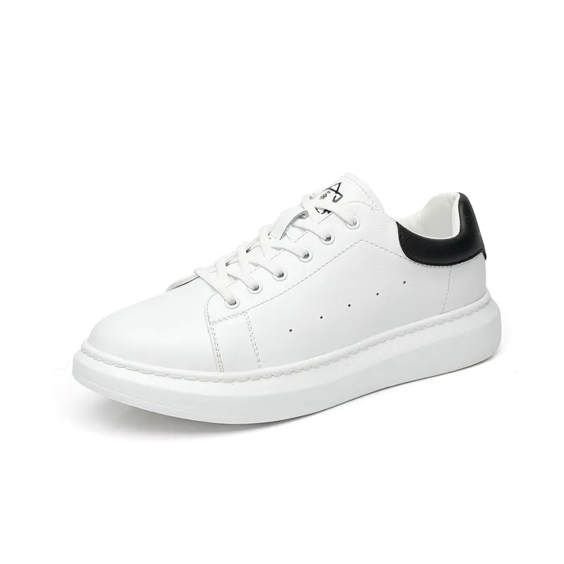 Bellum Han Cushioning Wear Resistant Mid Top Skateboard Shoes Men's White-0