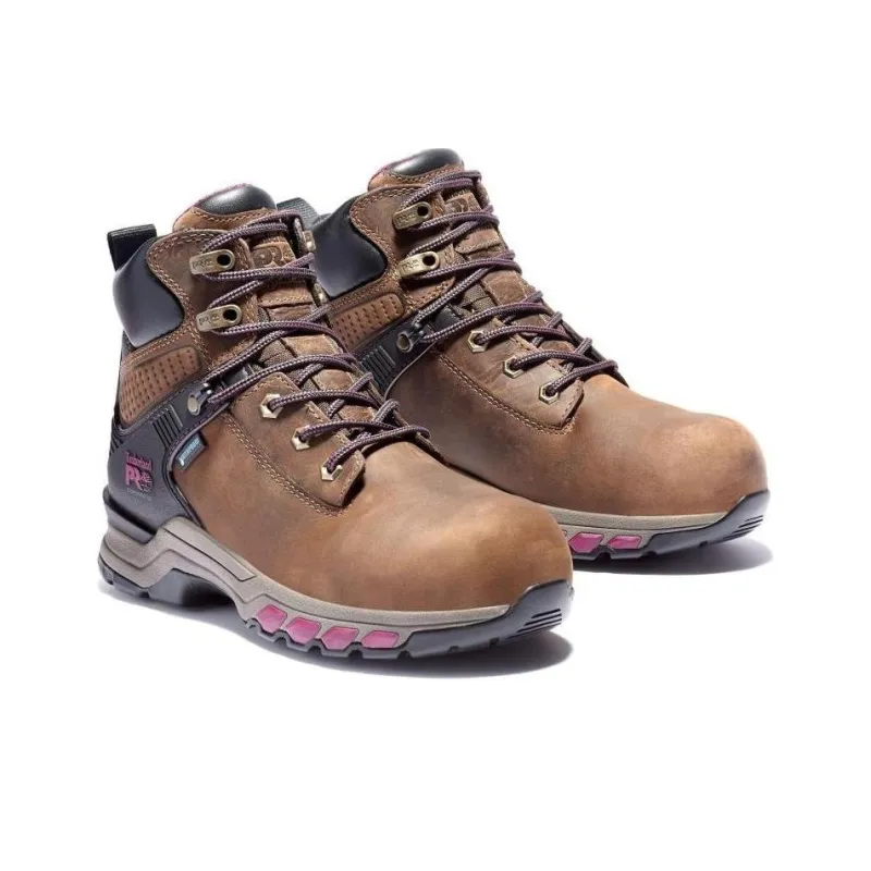 Timberland Hypercharge Cushioning Wear-Resistant Mid-Top Outdoor Shoes Women's Brown-1