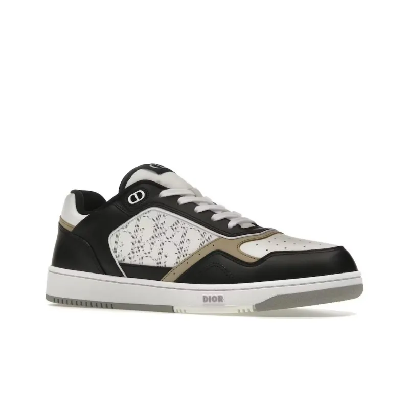 DIOR B27 Low Black White Beige Oblique Galaxy-1