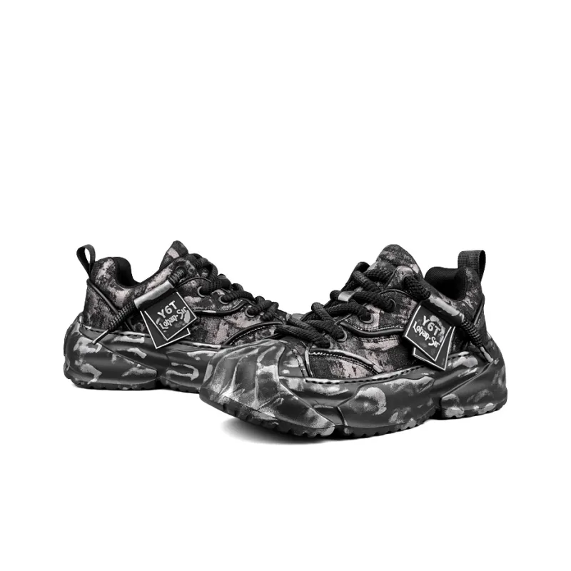 LOHAN·SIR Cushioning Height Increasing Wear-Resistant Lightweight Slip-Resistant Low-Top Casual Shoes Men's-4