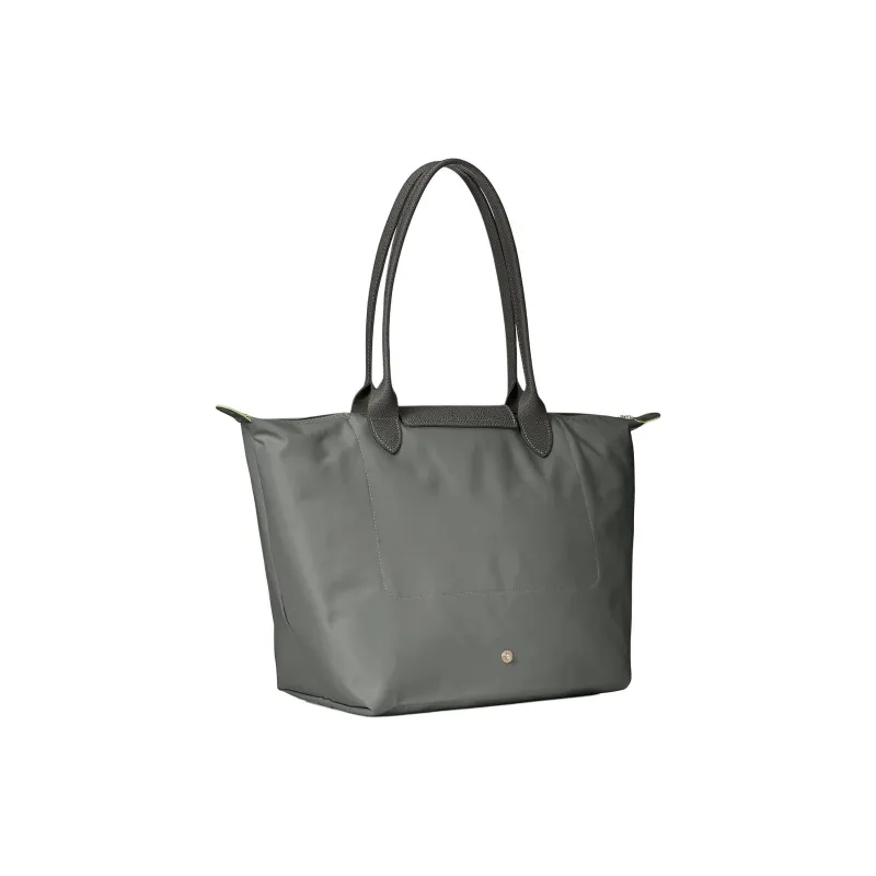 LONGCHAMP Le Pliage Green Canvas With Leather Canvas Bag Handbag Shoulder Bag Large Size Women's Graphite-1
