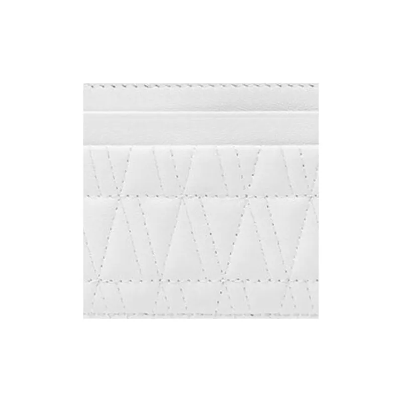 VERSACE Virtus Lambskin Card Holder Women's White-4