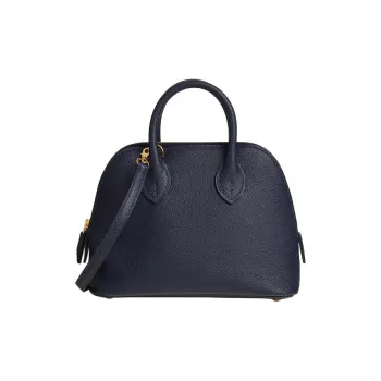 HERMES Bolide Evercolor Calfskin Bowling Bag Handbag Shoulder Bag Crossbody Bag Mini Women's 2Z Bleu Nuit Midnight Blue
