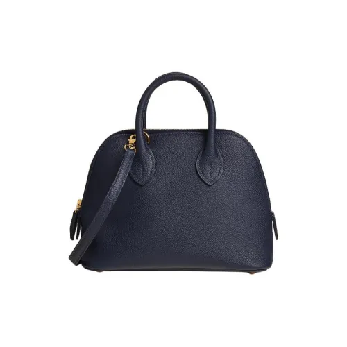 HERMES Bolide Evercolor Calfskin Bowling Bag Handbag Shoulder Bag Crossbody Bag Mini Women's 2Z Bleu Nuit Midnight Blue