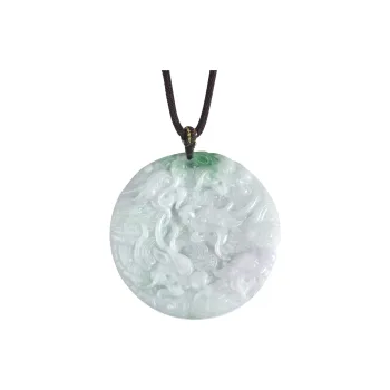 Seven Little Craftsmen Bean Type Jadeite Pendants Unisex