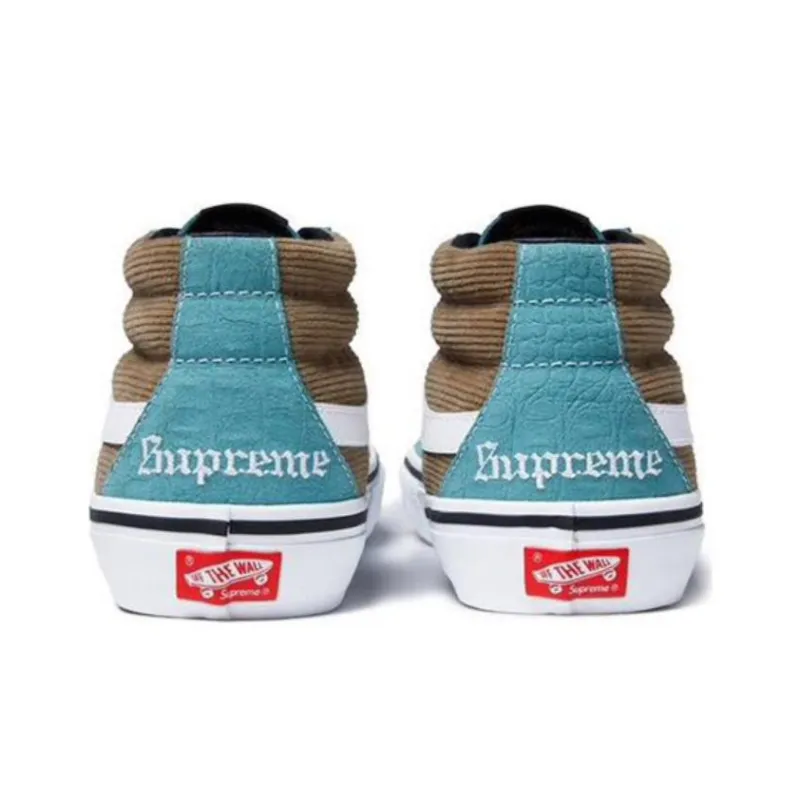 Vans Supreme X Sk8 Mid Pro 'Corduroy Croc'-4