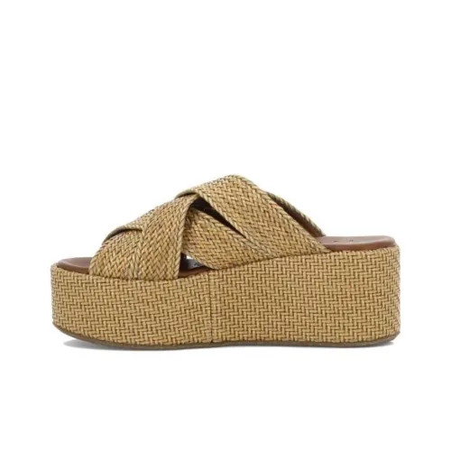 Themoirè Interwoven Platform Sandals