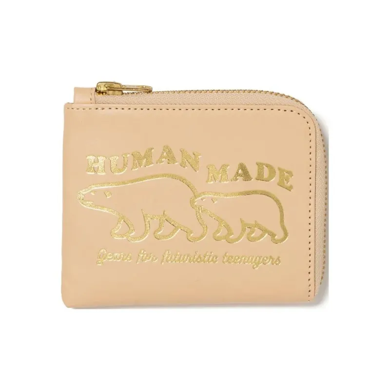 HUMAN MADE Cow Leather Wallet Unisex Light Umber-0