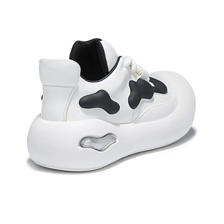 SALAXI Low Top Casual Shoes Unisex White-3