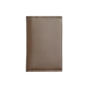 ZARA Polyurethane Card Holder Men's Brown