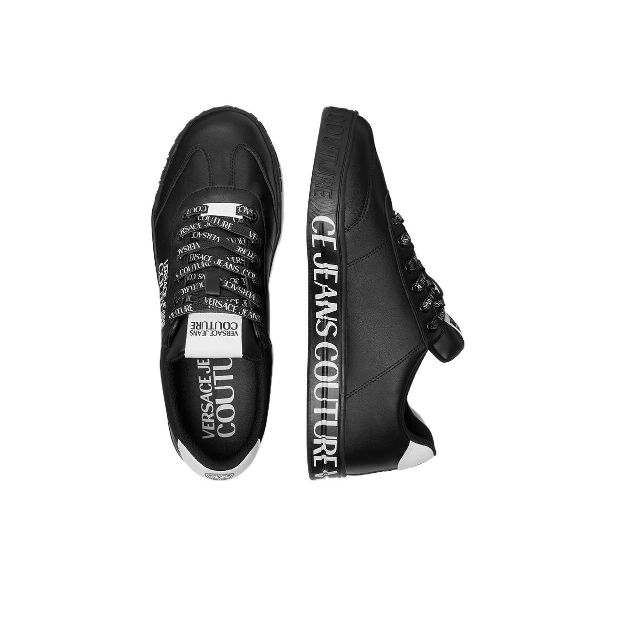 スニーカー Versace Jeans Couture 74VA3SK4 ZP234 LOGO LOW-TOP Sneakers VERSACE JEANS Couture Logo-print Low-top Sneakers - POIZON