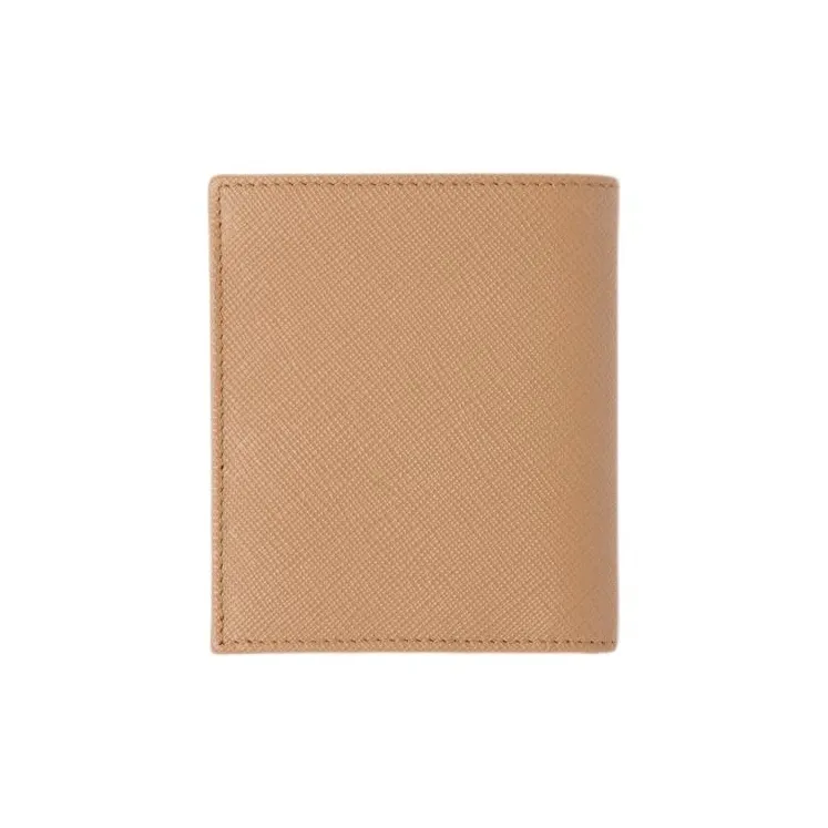 PRADA Saffiano Leather Wallet Men's Caramel-1