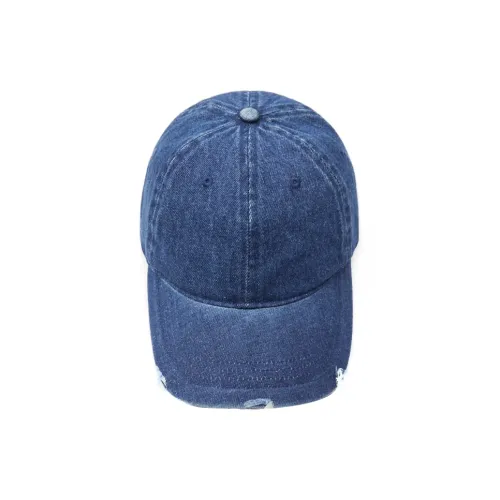 ZARA Cotton Baseball Caps Unisex Blue