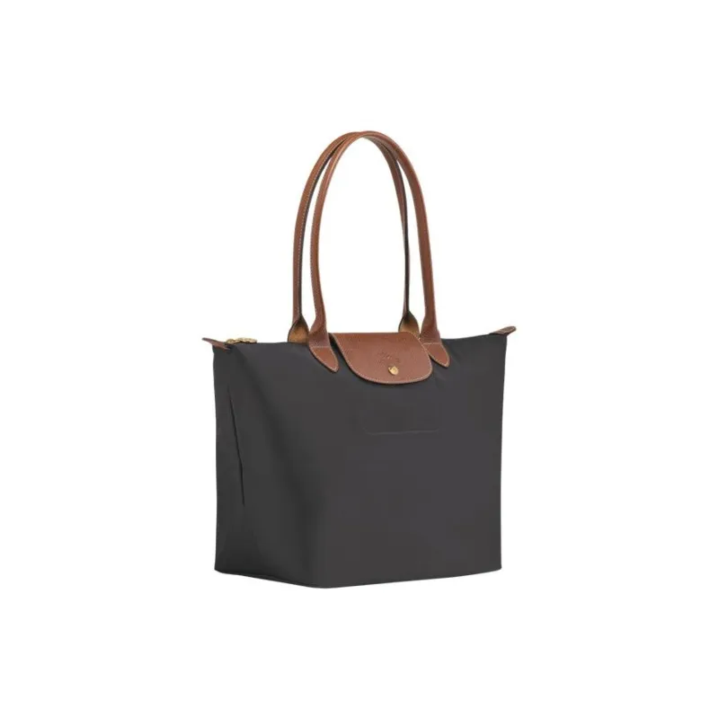 LONGCHAMP Le Pliage Canvas Dumpling Bag Shopping Bag Handbag Medium Size Women's Black-1