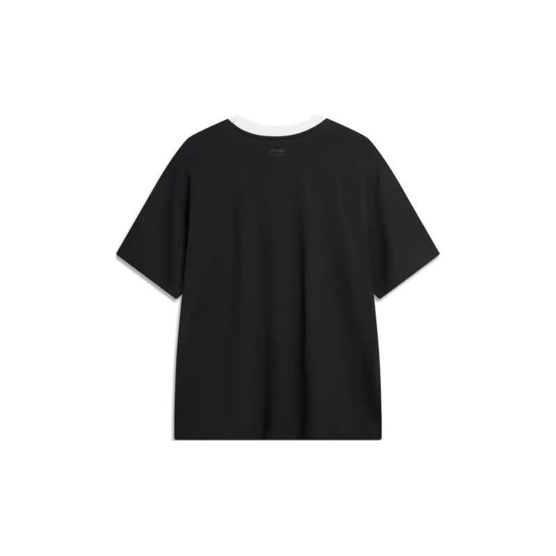 LiNing Sports Fashion Collection T Shirt Unisex Black-1