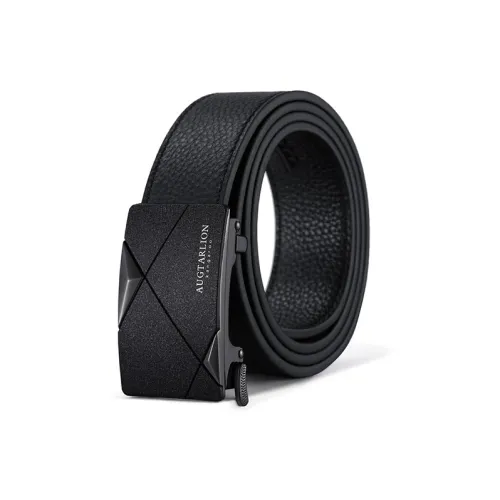 AUGTARLION Genuine Leather Business Fashion For Young Men Leather Belts Men's Black 3.5cm