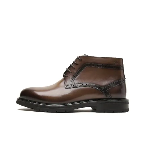 S.T.Dupont Ankle Boots Men Coffee