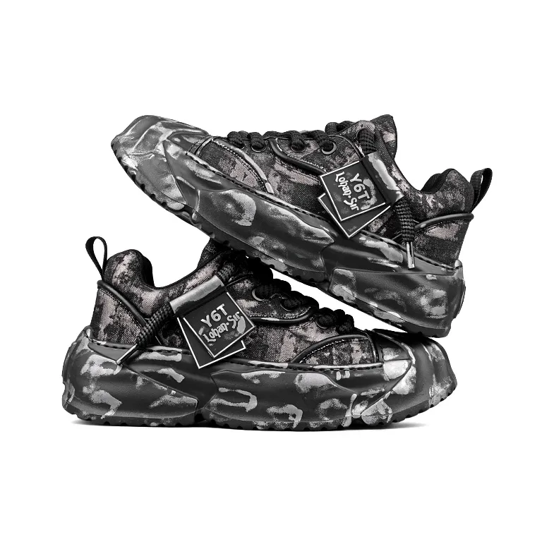 LOHAN·SIR Cushioning Height Increasing Wear-Resistant Lightweight Slip-Resistant Low-Top Casual Shoes Men's-3