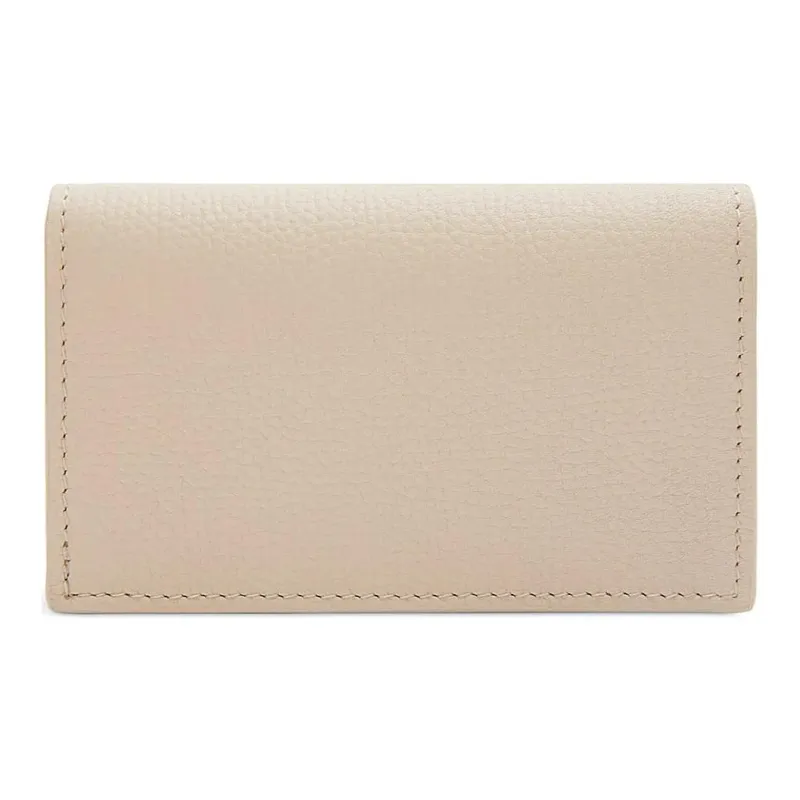LOEWE Anagram Pebble Texture Cow Leather Business Card Holder Women's Light And Ethereal Gray-2